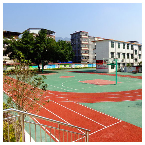 和平雷公坑小学复合型塑胶跑道