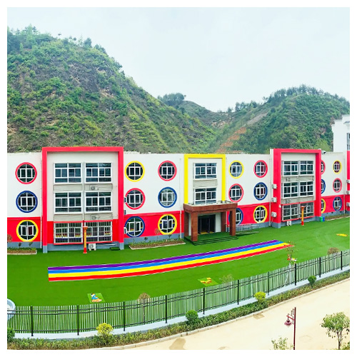 和平高坝店镇中心幼儿园人造草坪跑道